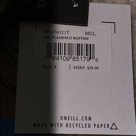 O’NEILL WOMEN’S BIKINI BOTTOM LEO FLAMENCO WITH HI-LEG DESIGN SIZE SMALL NWT - Picture 9 of 9